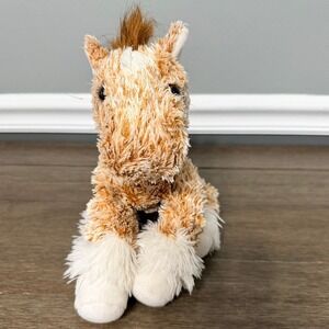 People Pals Tan Shaggy Haired Horse Plush